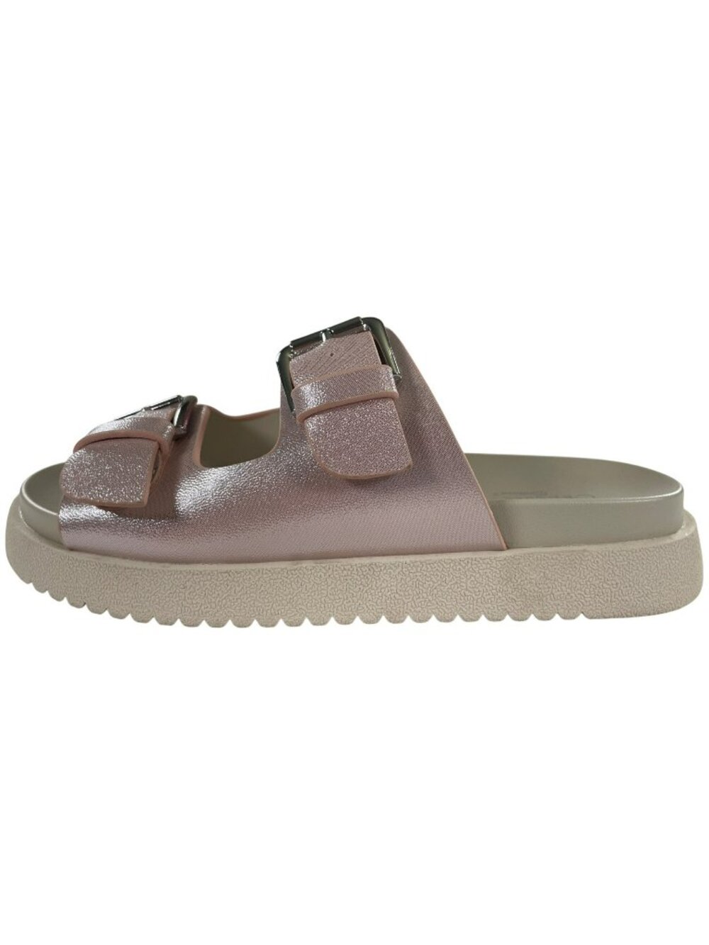Cupcake Couture Kayenta Sandals Pink Double-Buckle Slide Girls Size 2 NEW